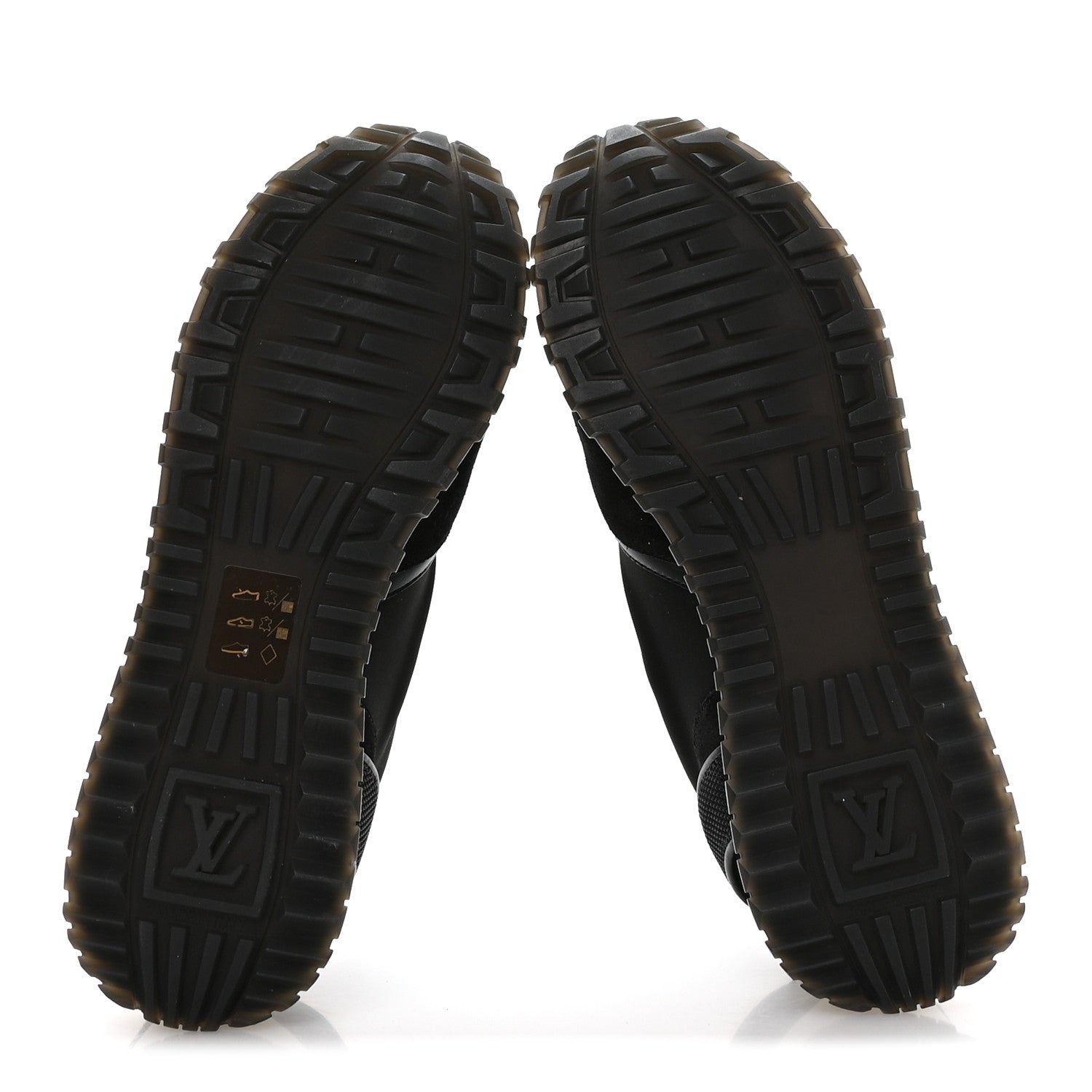Louis Vuitton Calfskin Run Away Sneakers 37 Black 6 of 10