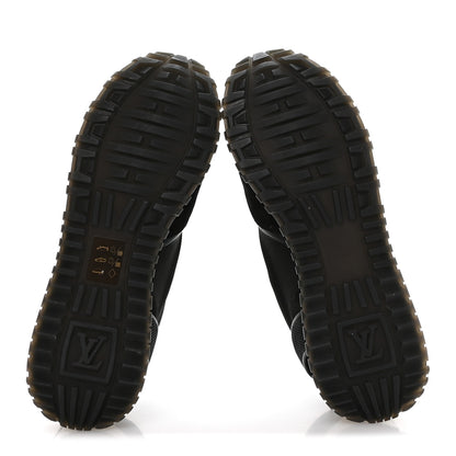 Louis Vuitton Calfskin Run Away Sneakers 37 Black 6 of 10