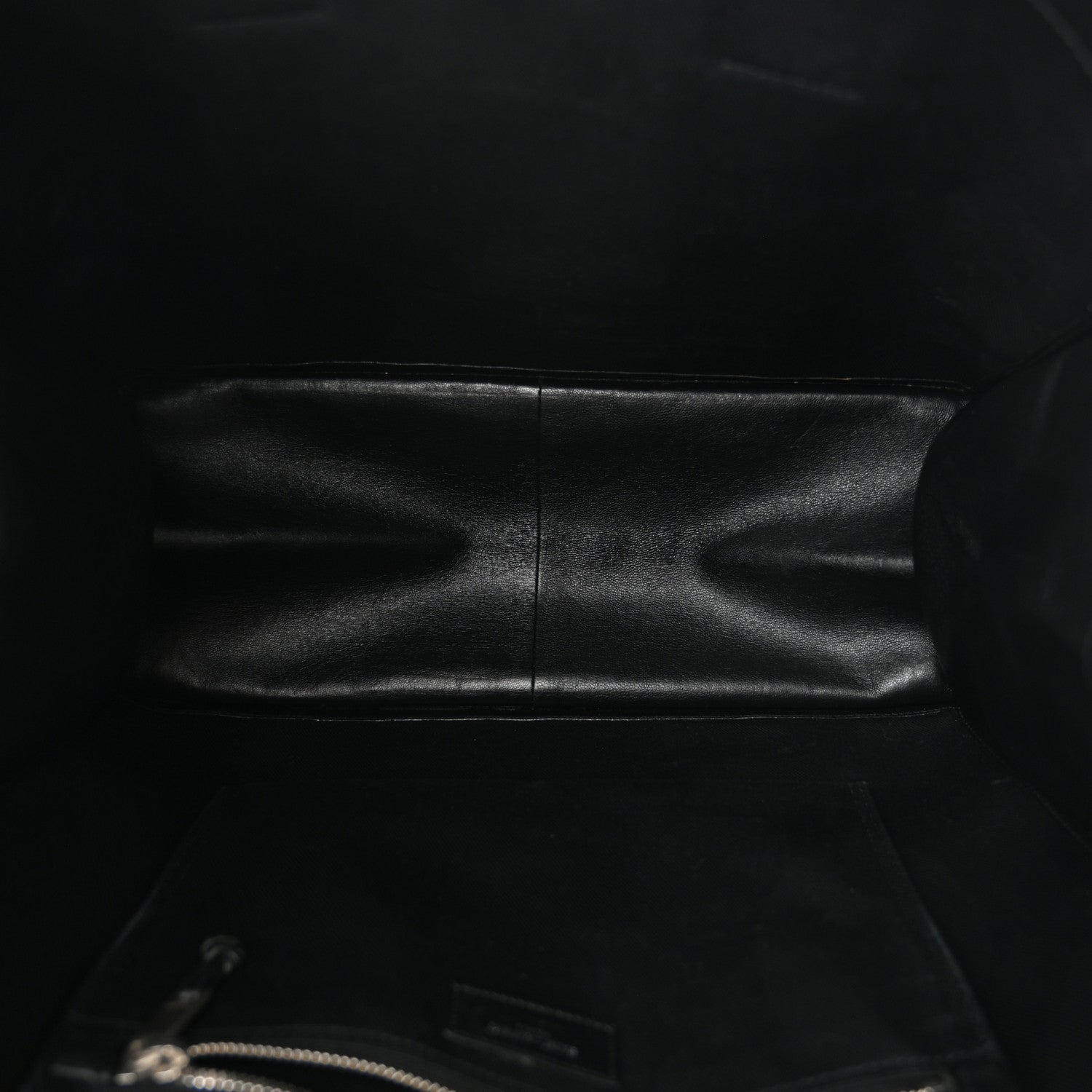 Saint Laurent Smooth Calfskin Rive Gauche Small Tote Black 5 of 10