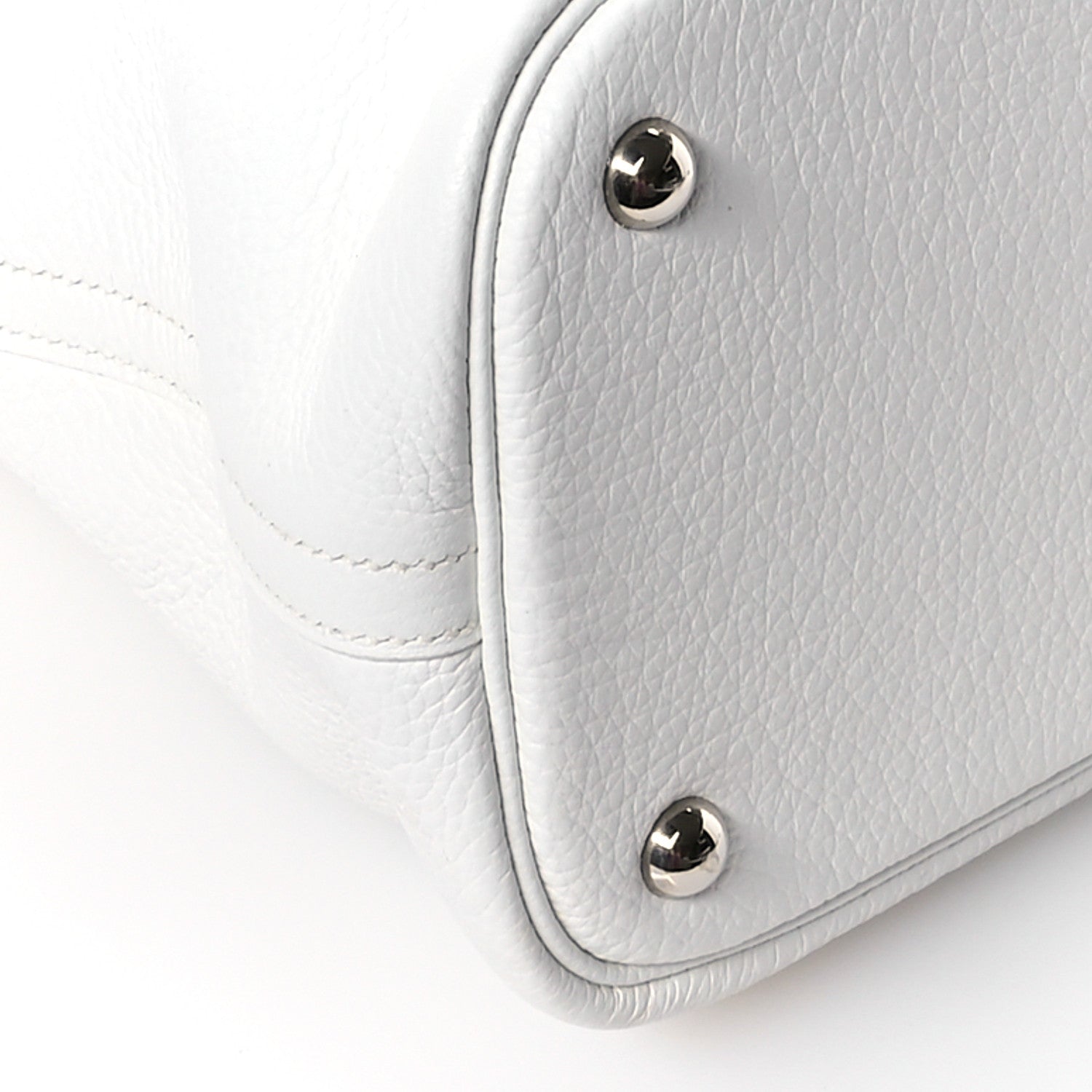 Hermes Taurillon Clemence Bolide 35 White 9 of 10
