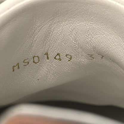 Louis Vuitton Damier Ebene Front Row Sneaker 37.5 White 7 of 8