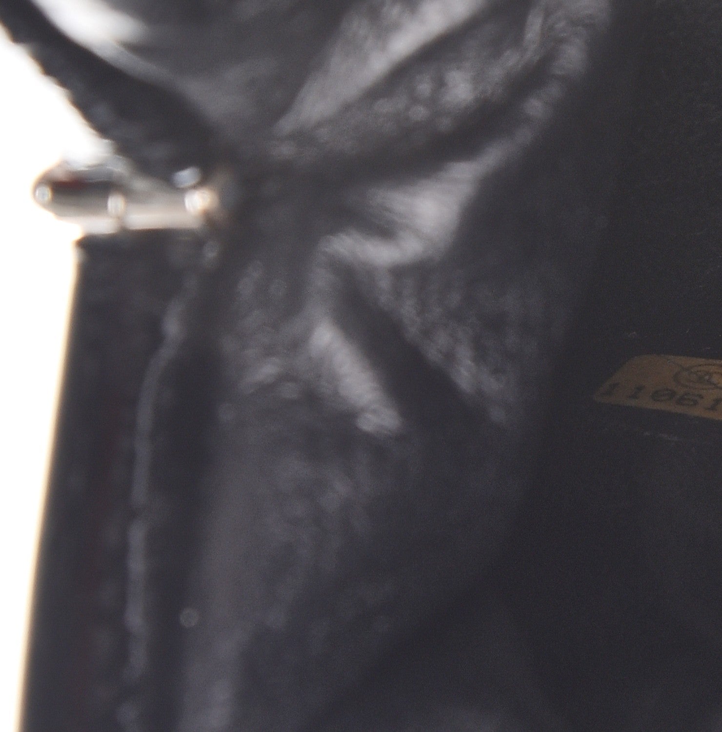 Chanel Distressed Patent Quilted Timeless Clutch Black 7 of 8