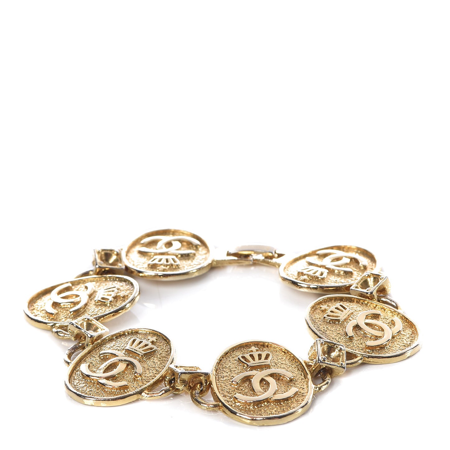 CC Medallion Bracelet Gold