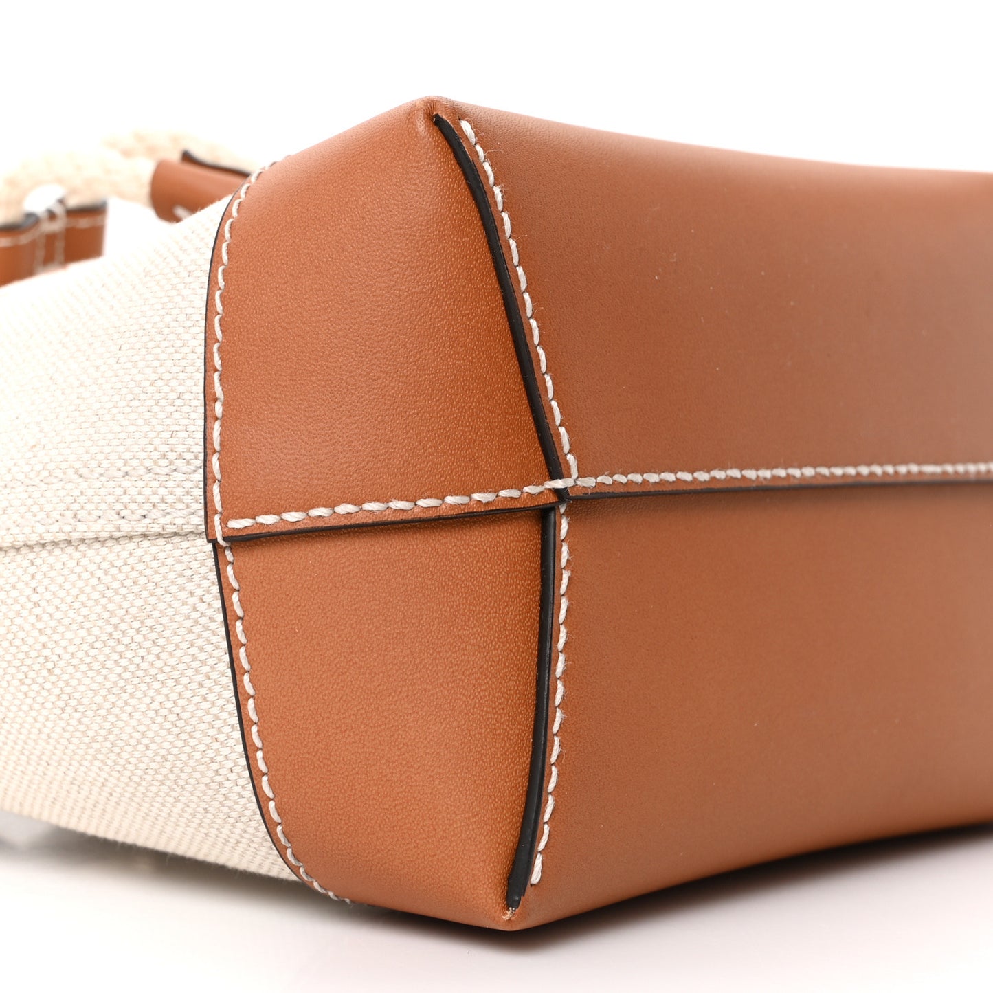 Canvas Supreme Monogram Reversible Bucket Bag Beige