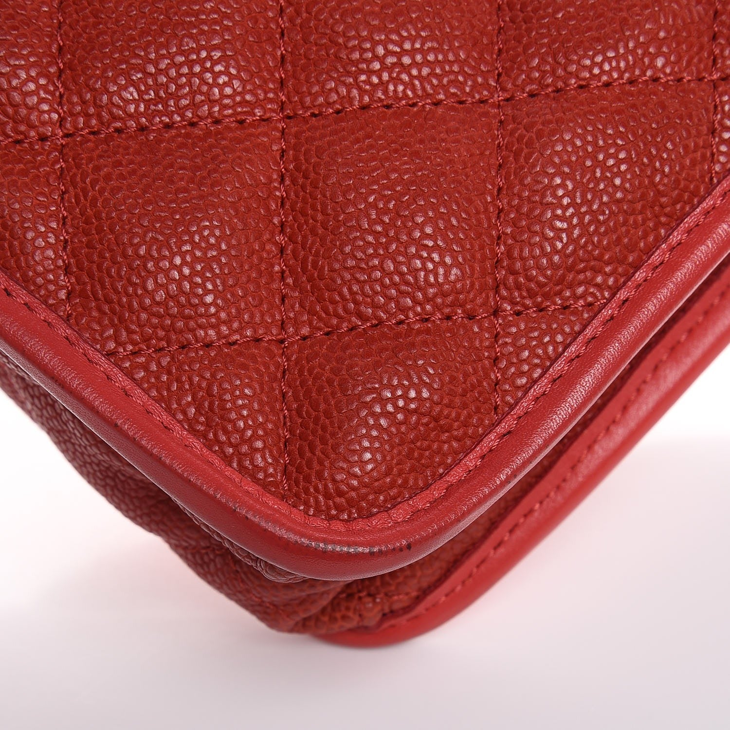 Chanel Caviar Quilted Mini French Riviera Flap Red 13 of 13