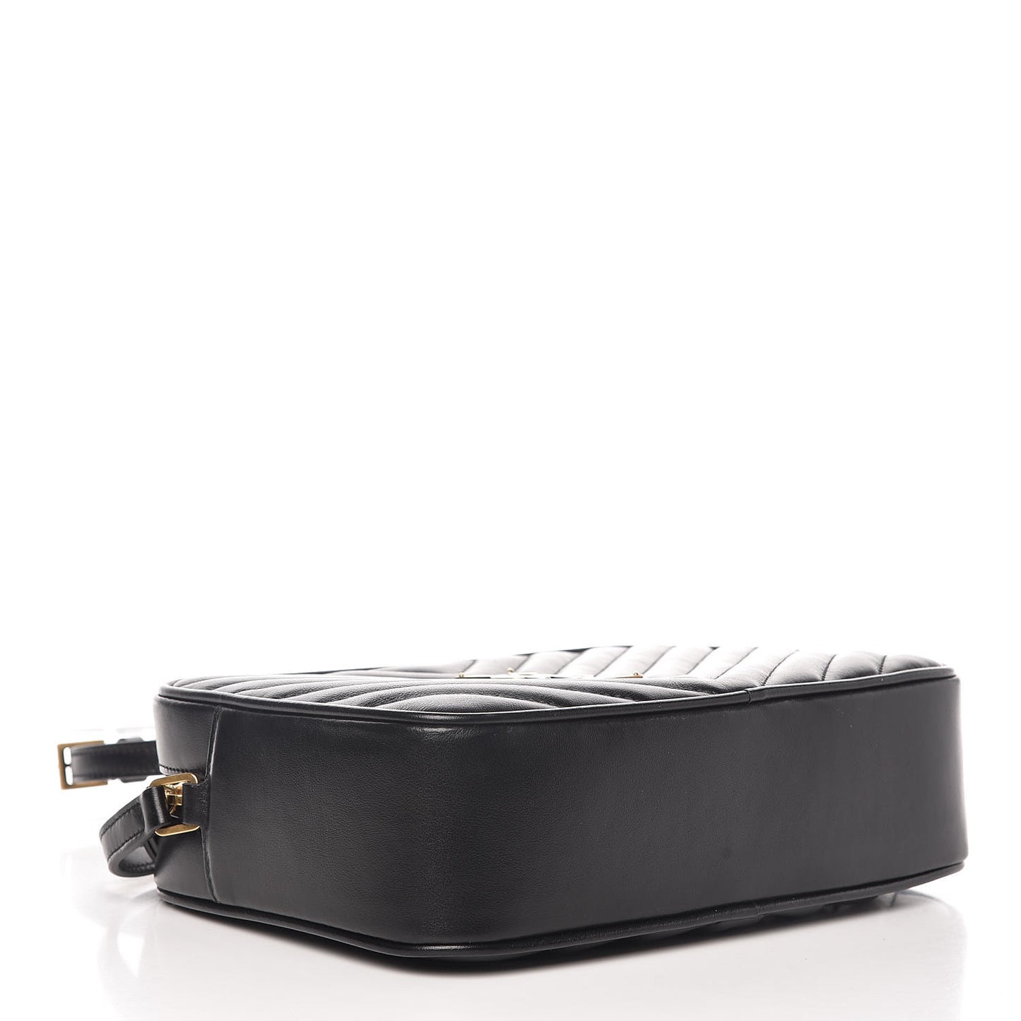 Calfskin Matelasse Monogram Lou Camera Bag Black