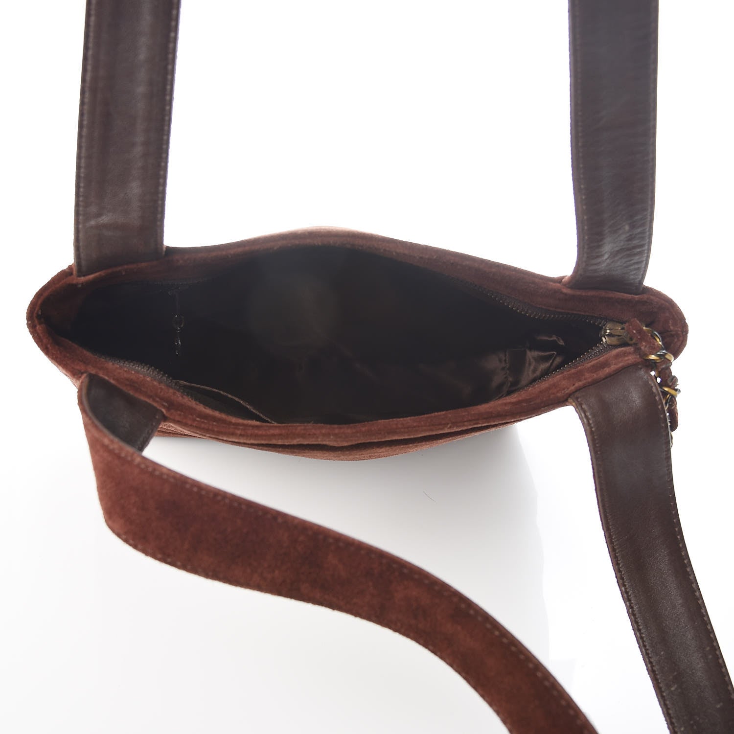 Chanel Suede Shoulder Bag Brown 5 of 16