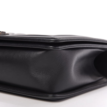 Chanel Calfskin Chevron Quilted New Medium Boy Flap Black 8 of 11
