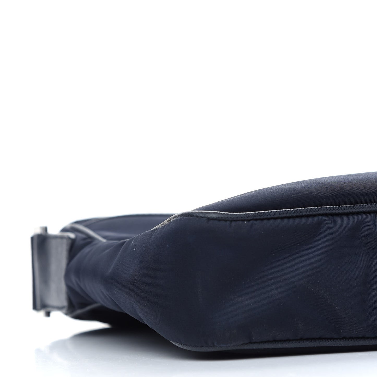 Tessuto Nylon Saffiano Flat Messenger Bag Blue