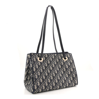 Christian Dior Oblique Small Bow Shopping Tote Blue Multicolor 3 of 13