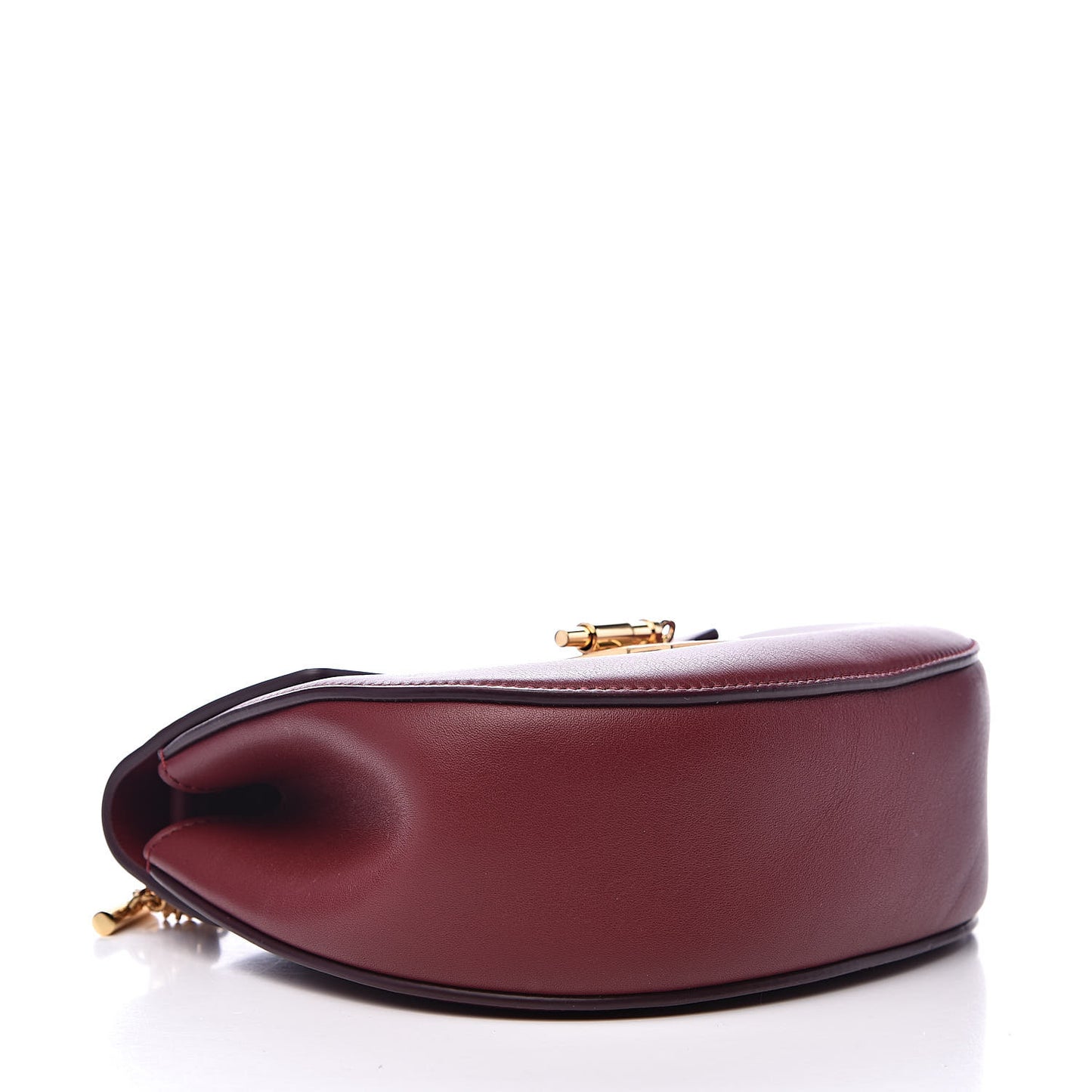 Calfskin Mini Drew Shoulder Bag Plum Purple