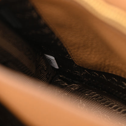 Prada Vitello Daino Flap Crossbody Caramel 8 of 9