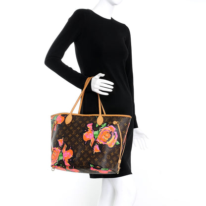 Louis Vuitton Monogram Roses Neverfull MM 2 of 15