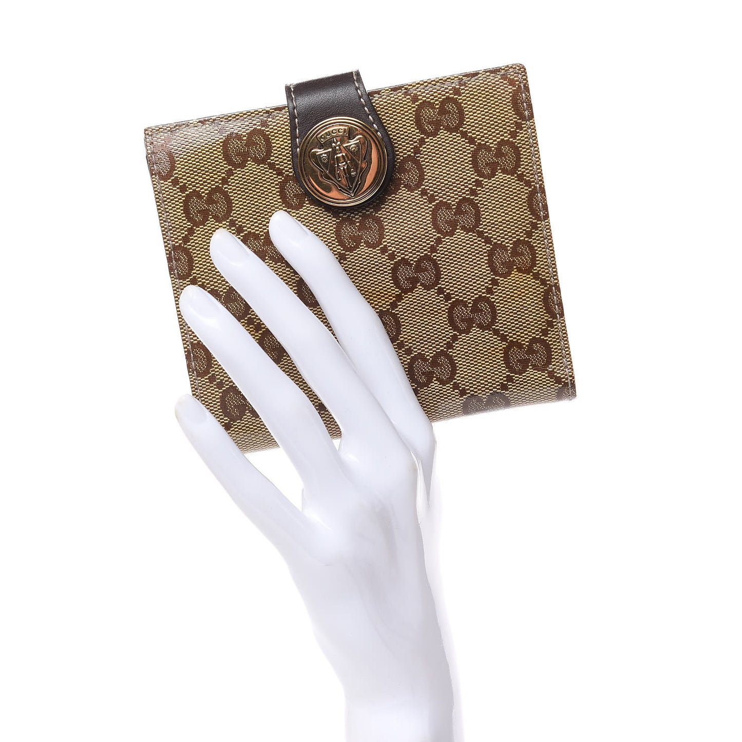 Crystal Monogram Hysteria French Wallet Dark Brown