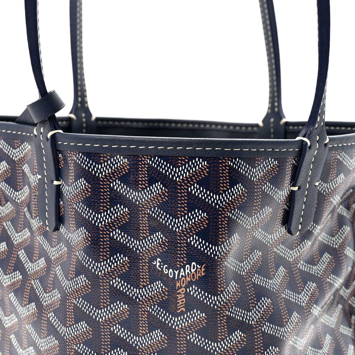 Goyard Goyardine Reversible Mini Anjou Blue Marine 12 of 17