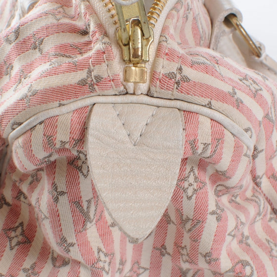 Louis Vuitton Mini Lin Croisette Speedy 30 Rouge 5 of 6