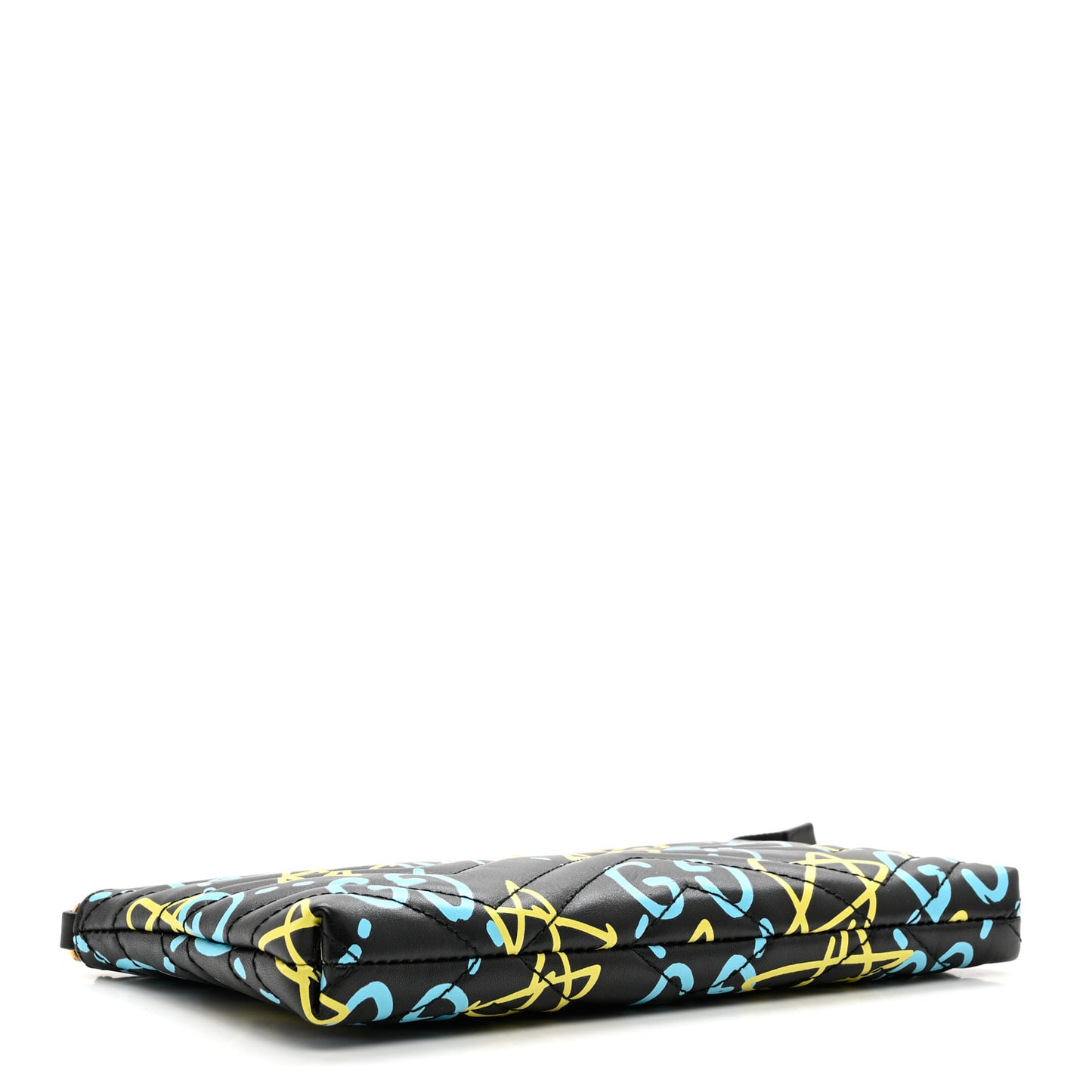 Calfskin Matelasse Printed Mini GucciGhost GG Marmont Chain Bag Black New Acquamarine