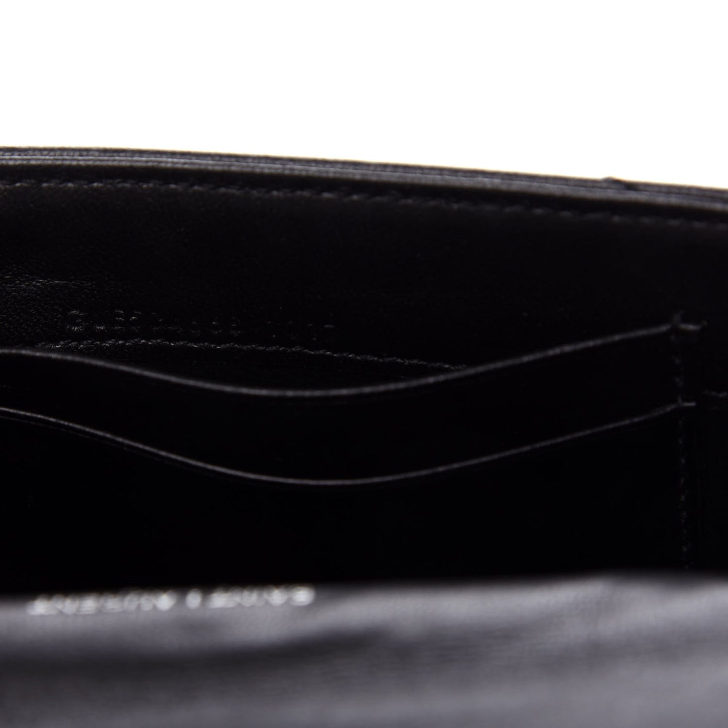 Lambskin Y Quilted Monogram Small Loulou Envelope Wallet Black
