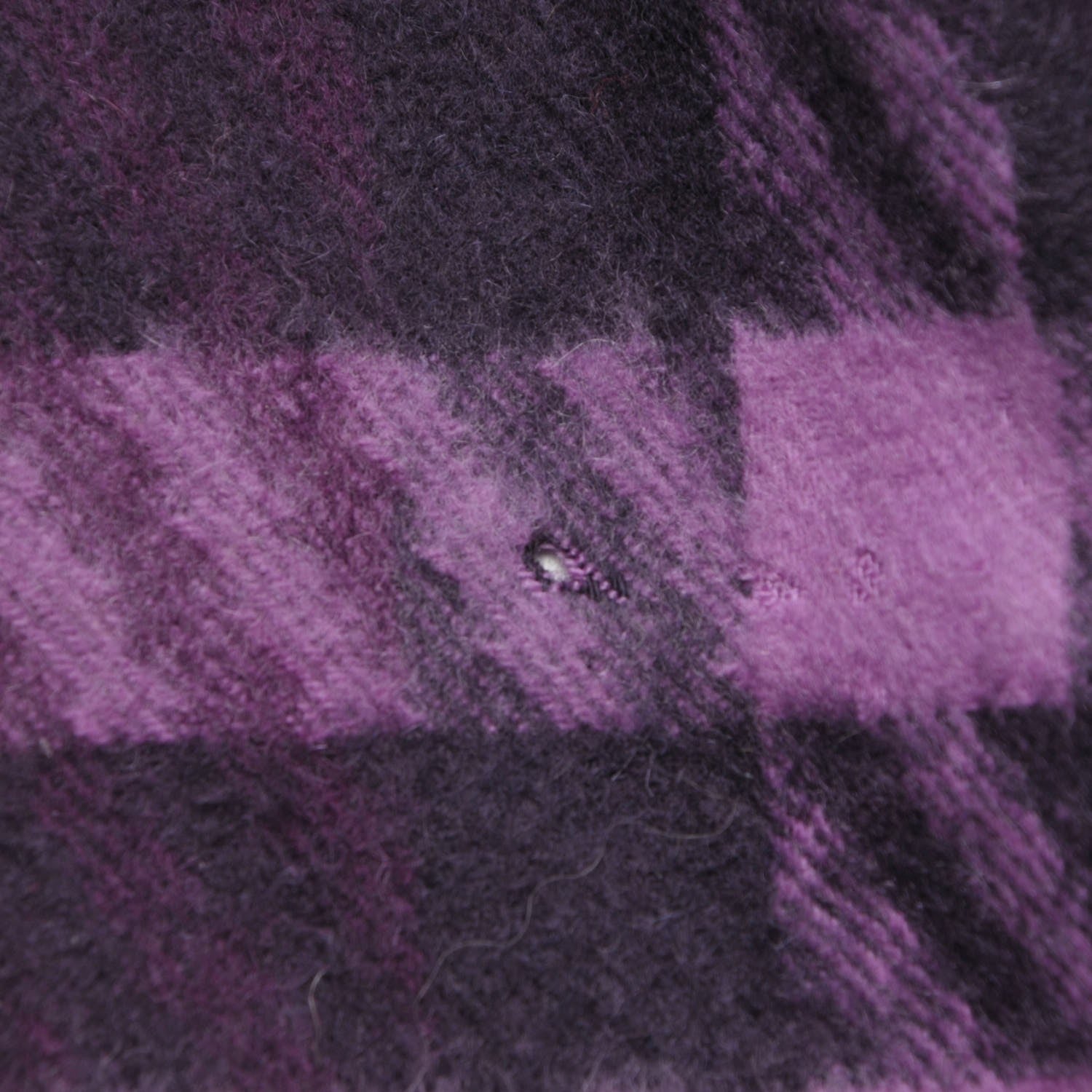 Burberry Cashmere Giant Check Fringe Fringe Scarf Plum 5 of 6