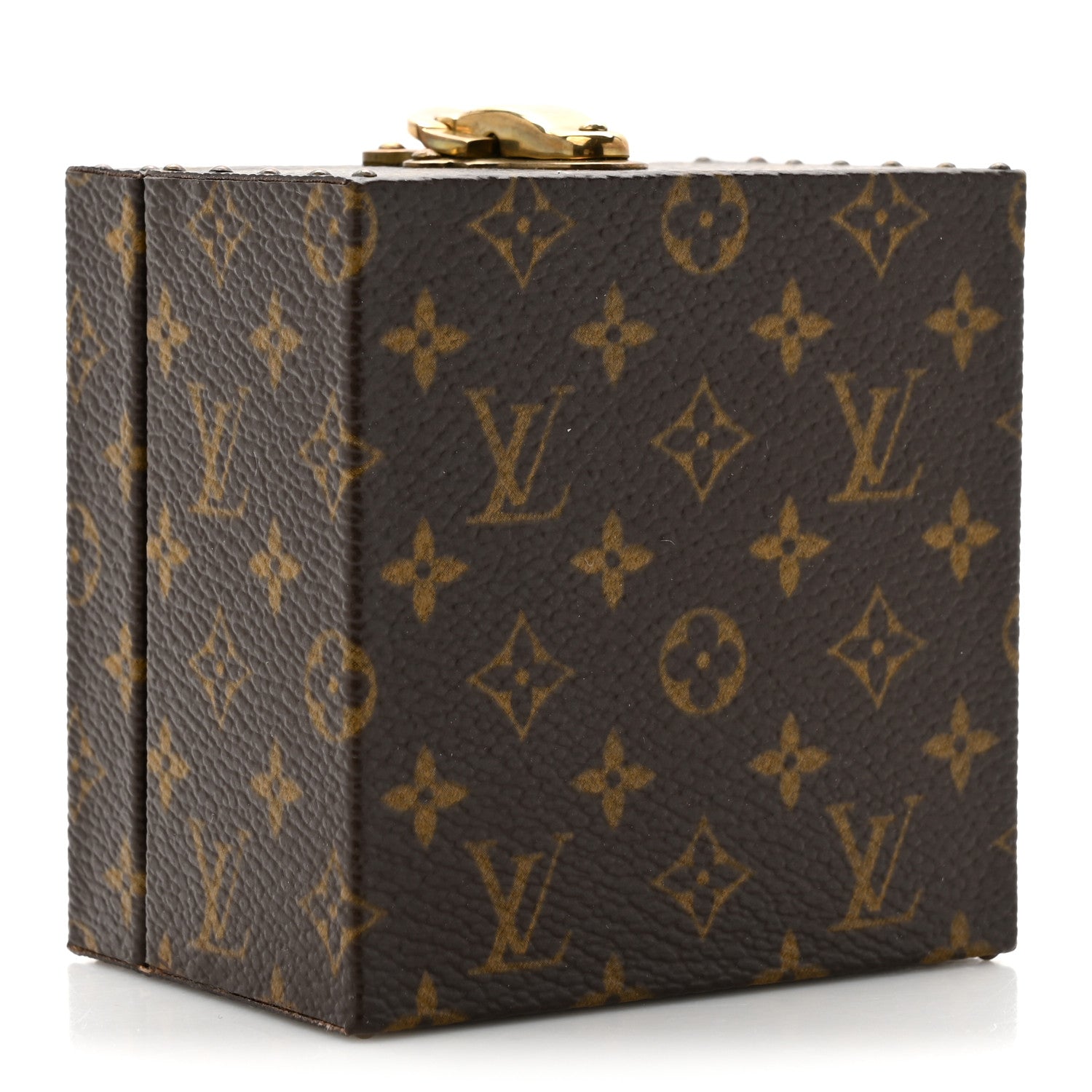 Louis Vuitton Monogram Earring Box Mini Trunk Case 4 of 7