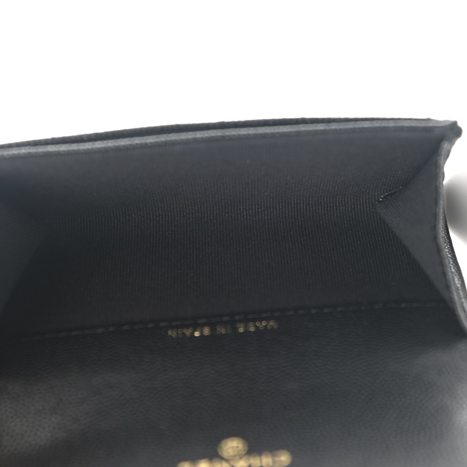 Chanel Caviar Quilted Enamel Coco Casino Flap Card Holder Wallet Black 5 of 8