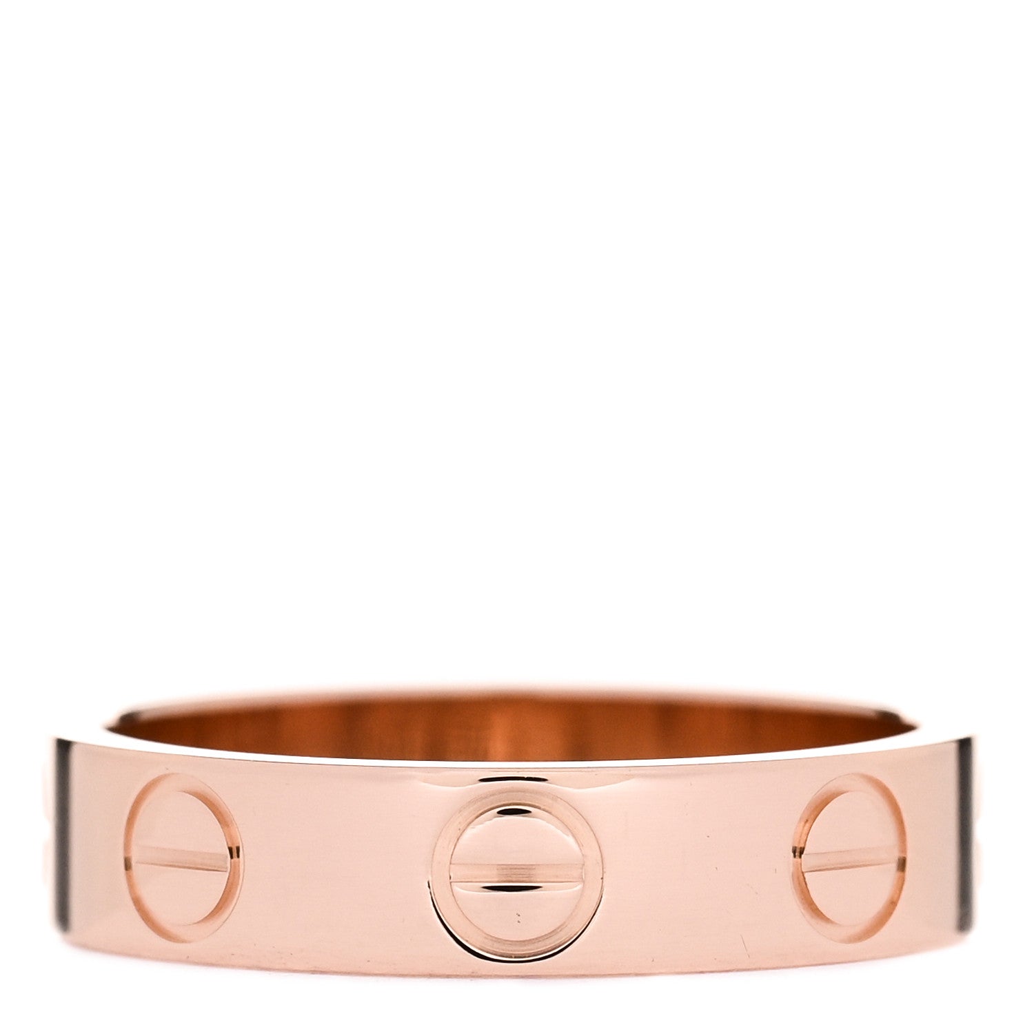 Cartier 18K Pink Gold 3.5mm LOVE Wedding Band Ring 44 3 3 of 4