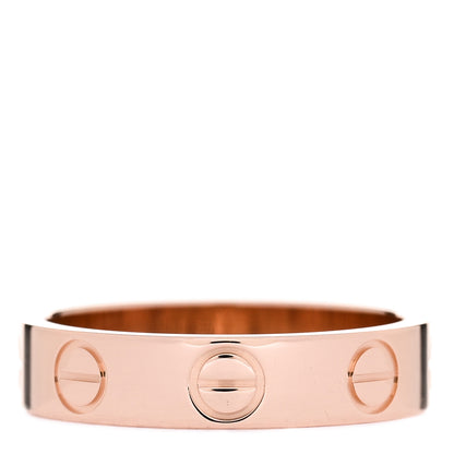 Cartier 18K Pink Gold 3.5mm LOVE Wedding Band Ring 44 3 3 of 4