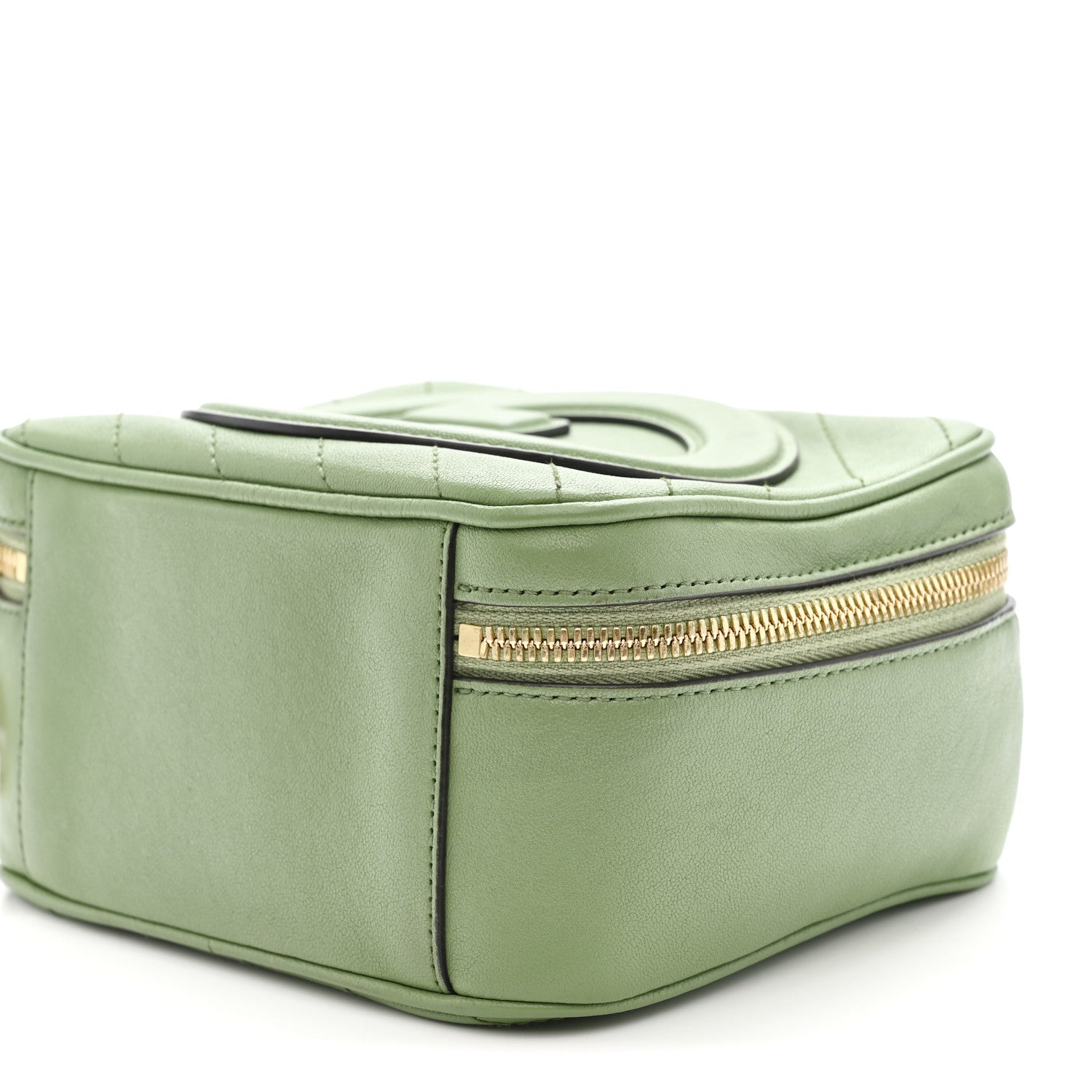 Gucci Sakai Be Green Calfskin Diagonal Stitched Blondie Top Handle Bag Light Green 10 of 12