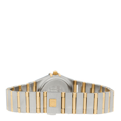 Omega Stainless Steel 18K Yellow Gold Diamond Mother of Pearl 22mm Constellation Quartz Watch 1262.75 3 of 4