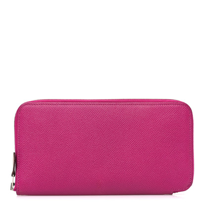 Hermes Epsom Silk'In Wallet Rose Pourpre Bleu Lin 1 of 7