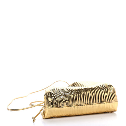 Bottega Veneta Metallic Bark Calfskin The Mini Pouch Gold 3 of 4