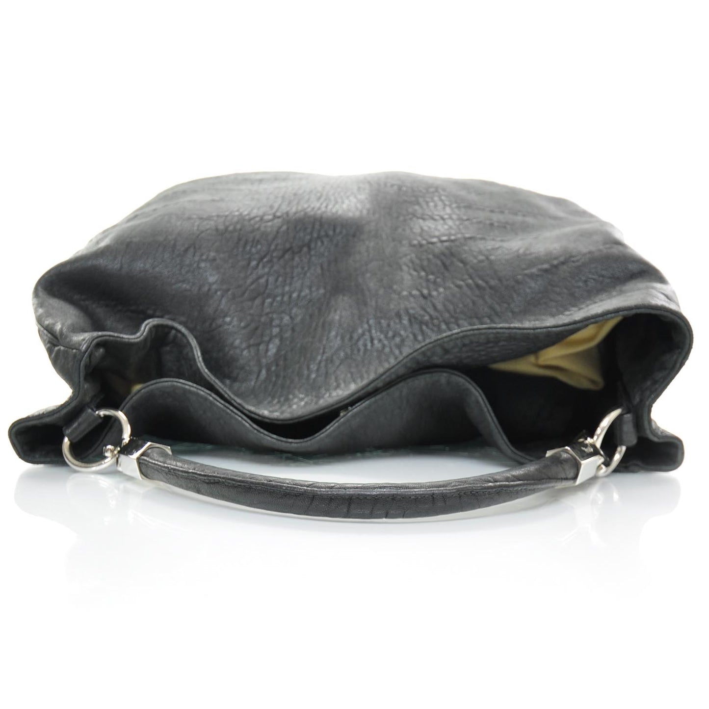 Leather Large Roady Hobo Black