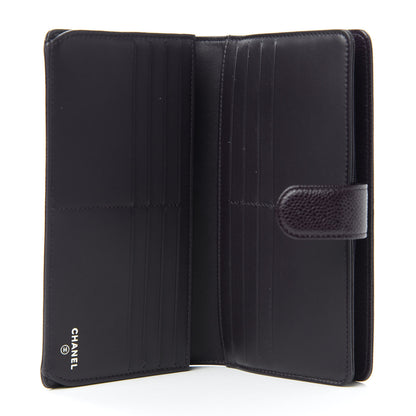 Chanel Caviar Timeless CC French Long Wallet Purple 5 of 11