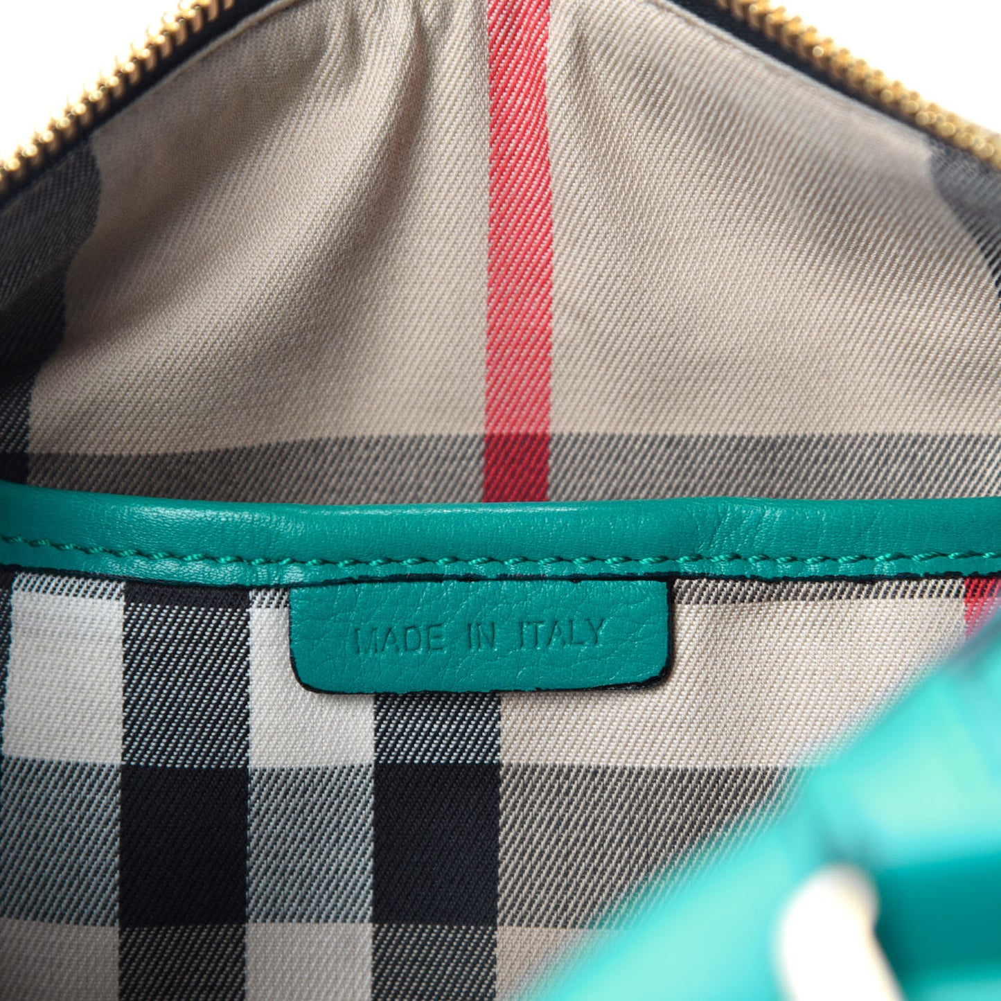 Soft Calfskin Small Alchester Bowling Bag Aqua Green