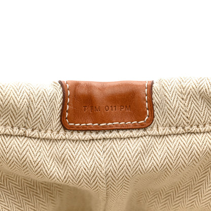 Hermes Canvas Barenia Fourbi 20 PM Pouch Naturel Fauve 7 of 9