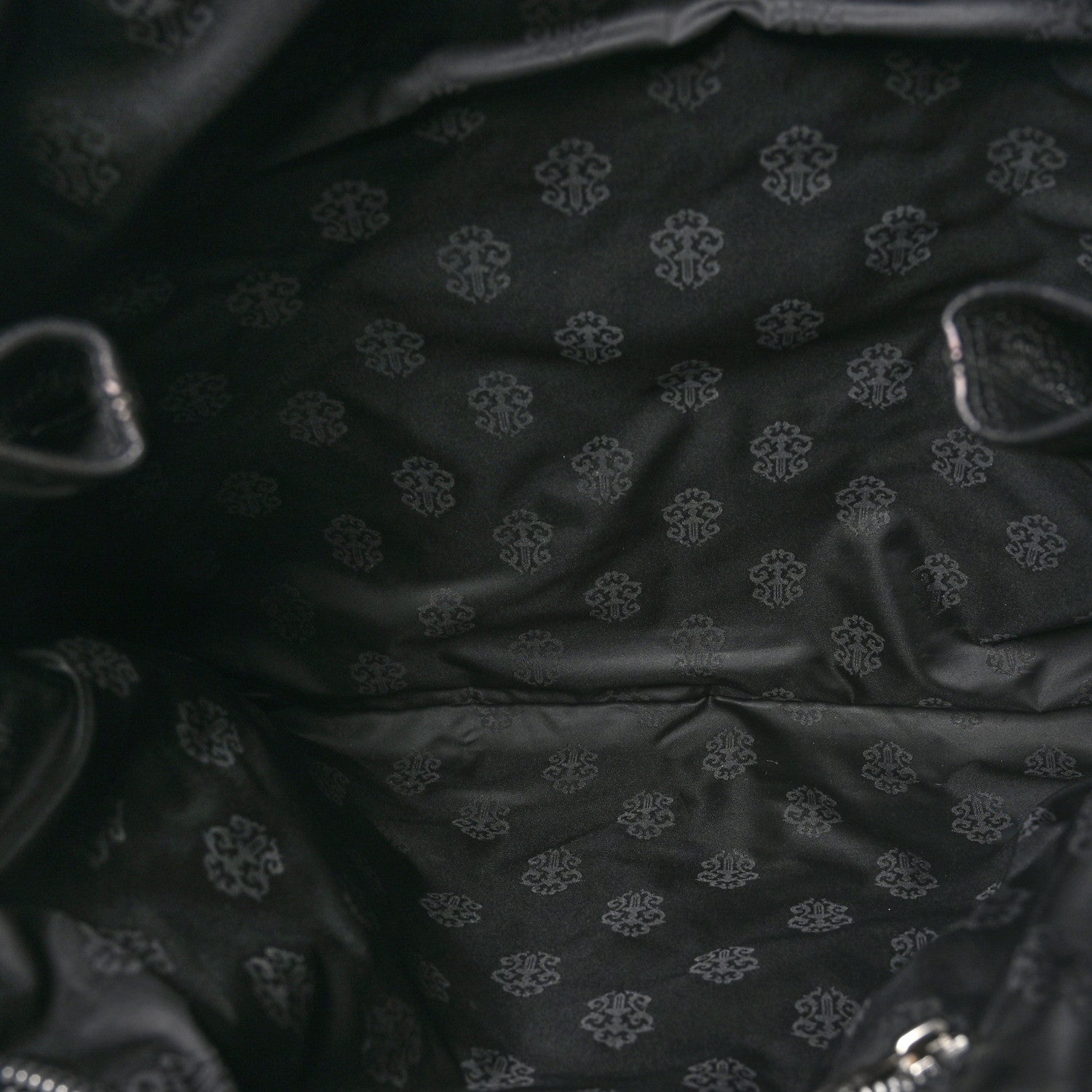Chrome Hearts Grained Calfskin Fleur De Lis Tote Black 5 of 9