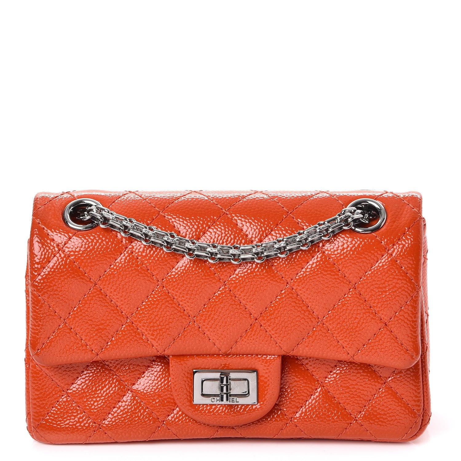 Chanel Patent 2.55 Reissue Flap 224 Orange 1 of 11