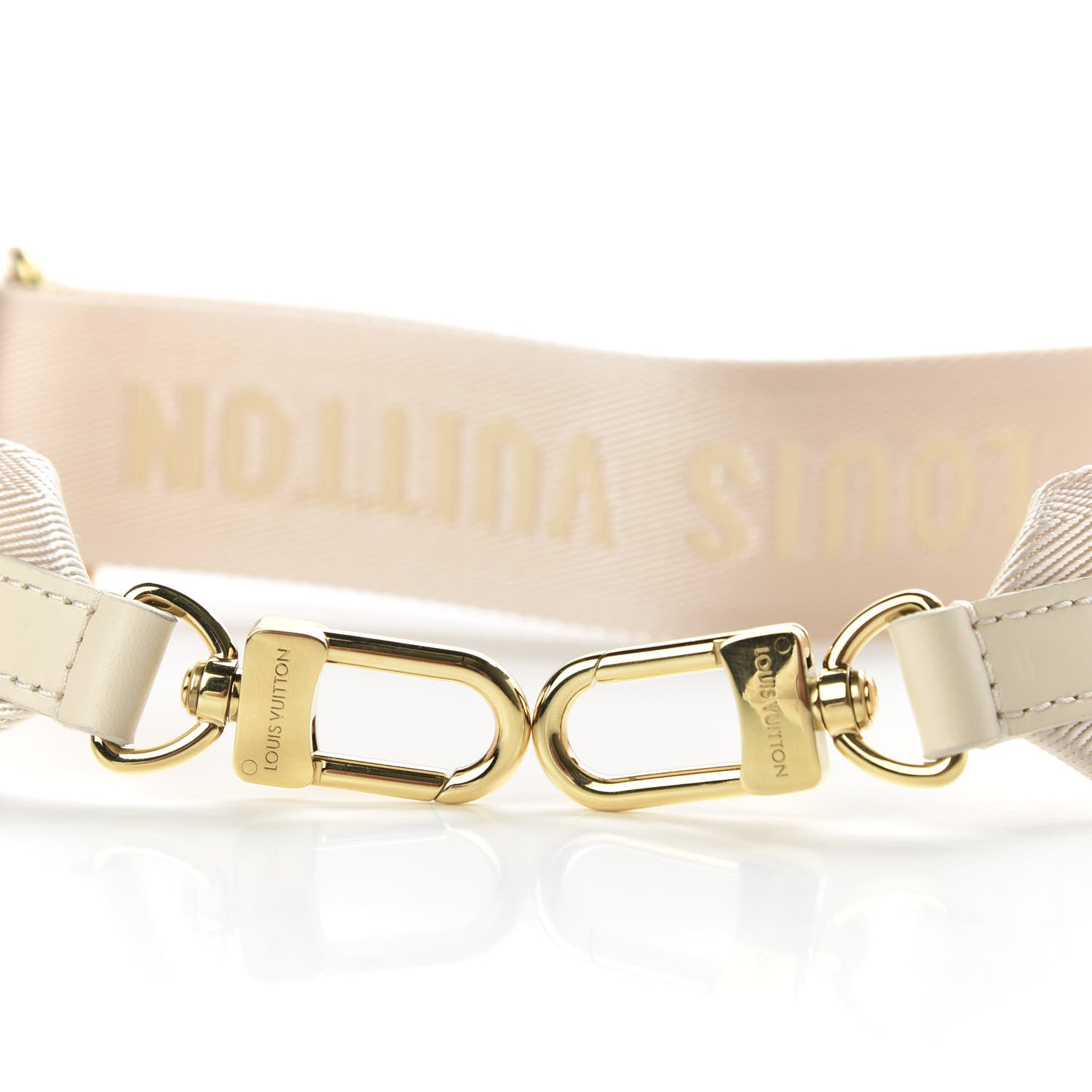 Louis Vuitton Nylon Petite Malle Souple Shoulder Strap Creme 3 of 5