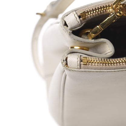 Prada Saffiano Small Galleria Double Zip Tote Talco 20 of 23