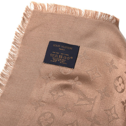 Louis Vuitton Silk Wool Monogram Shawl Cappuccino 3 of 3