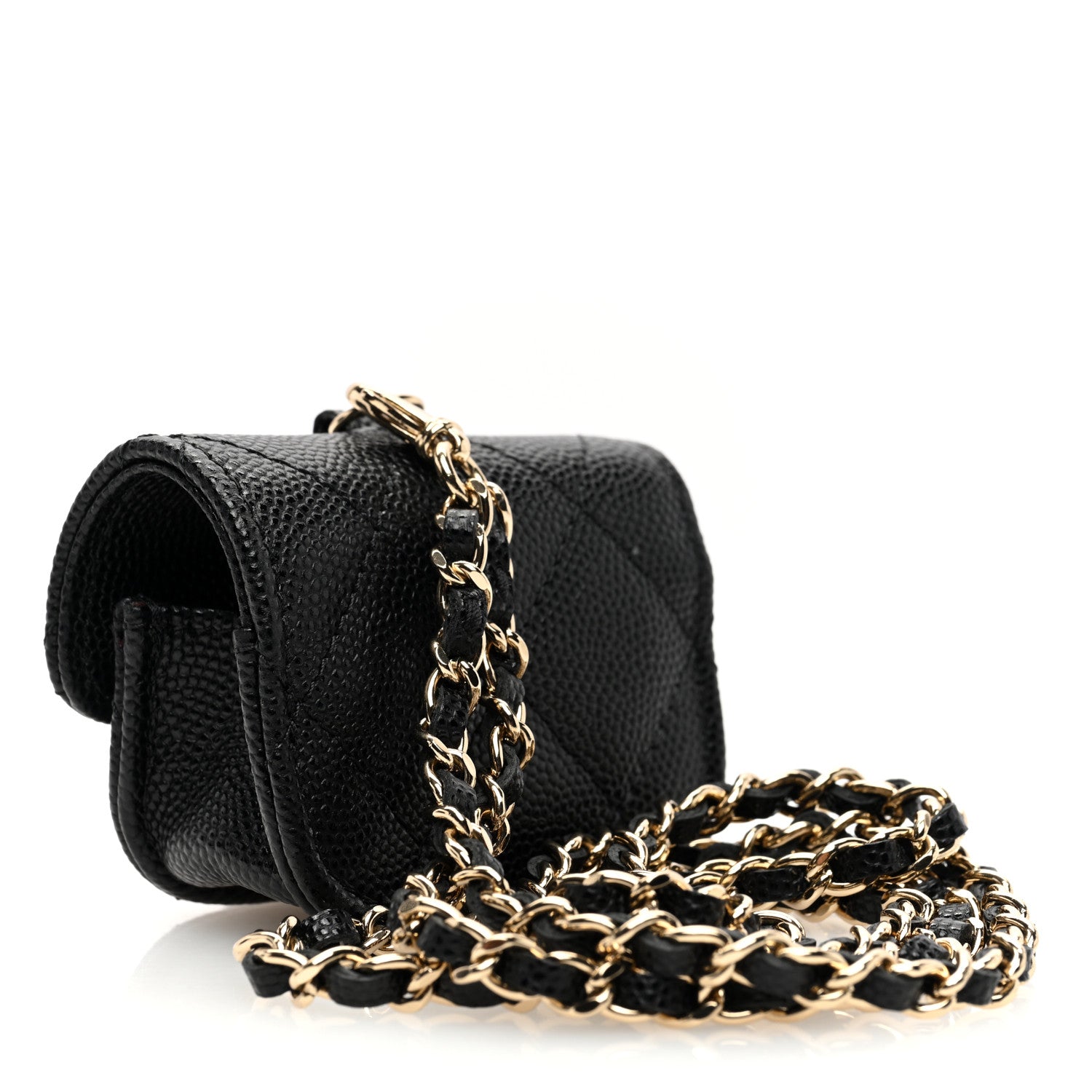 Chanel Caviar Quilted Airpods Pro Case Black 3 of 8