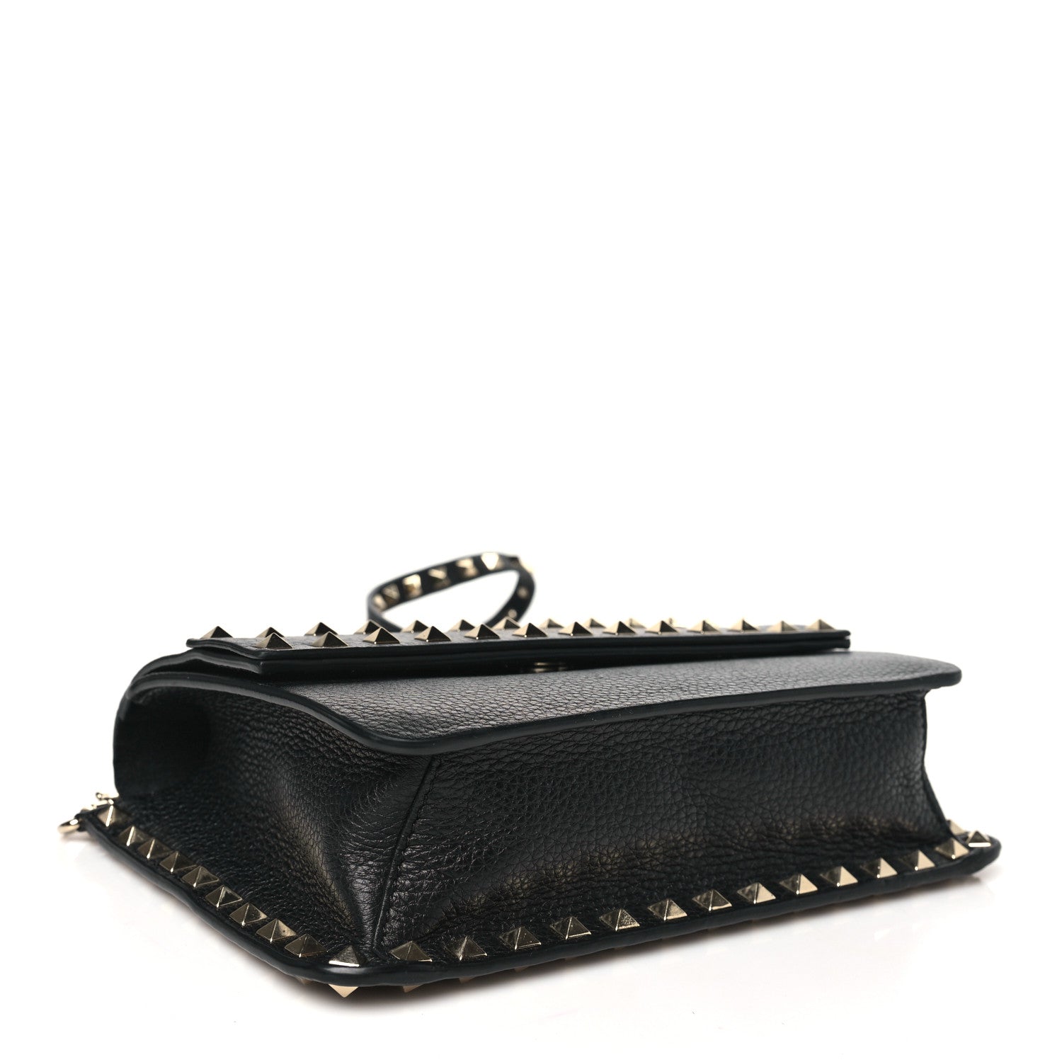 Valentino Garavani Vitello Rockstud Side Slip Crossbody Black 4 of 9