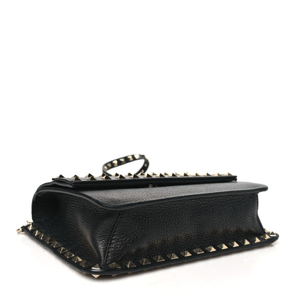 Valentino Garavani Vitello Rockstud Side Slip Crossbody Black 4 of 9