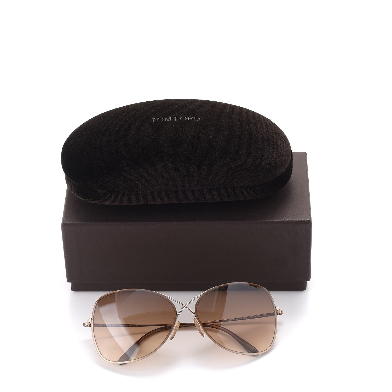 Tom Ford Colette Butterfly Sunglasses TF250 Rose Gold 10 of 10