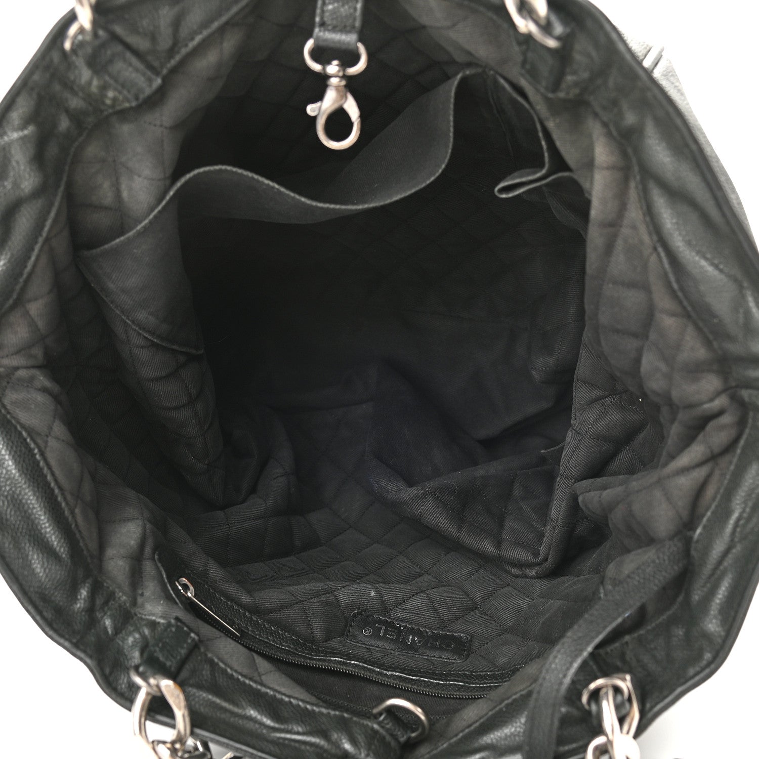Chanel Caviar Timeless CC Shopping Tote Black 4 of 8
