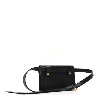 Christian Dior Grained Calfskin Saddle Belt Bag Black 3 of 10