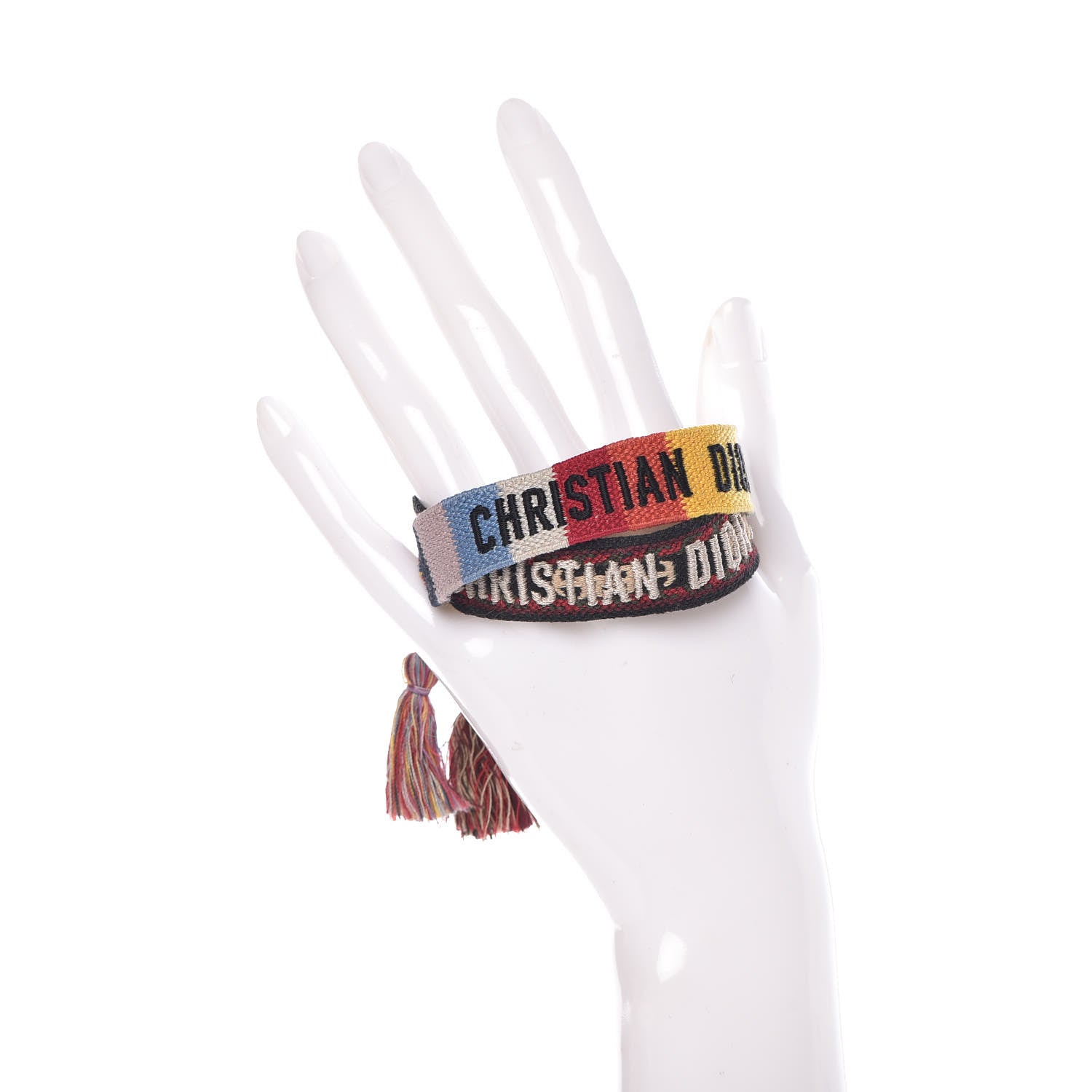 Christian Dior Woven Cotton J'Adior Friendship Bracelet Set Multicolor 2 of 5
