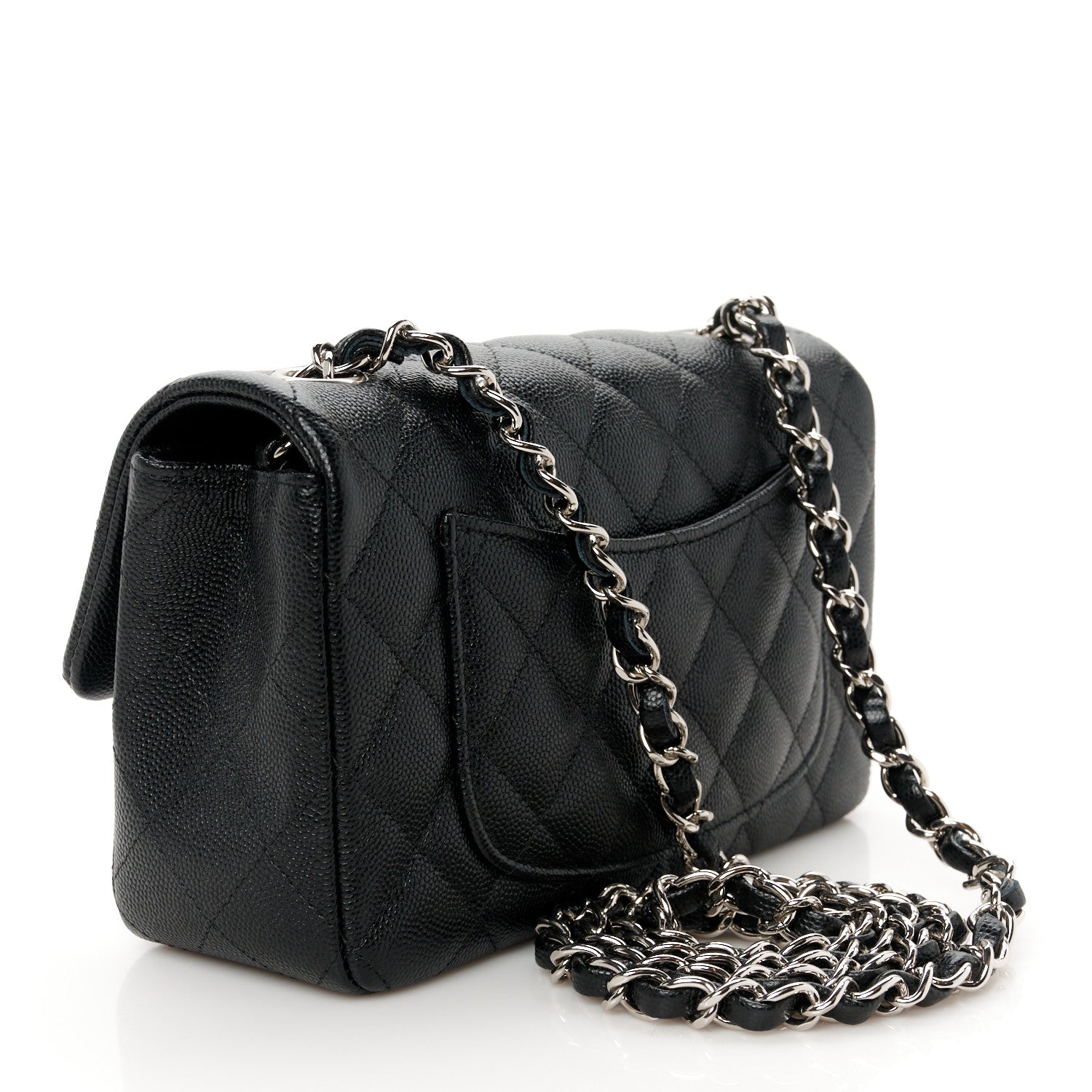 Chanel Caviar Quilted Mini Rectangular Flap Black 3 of 11