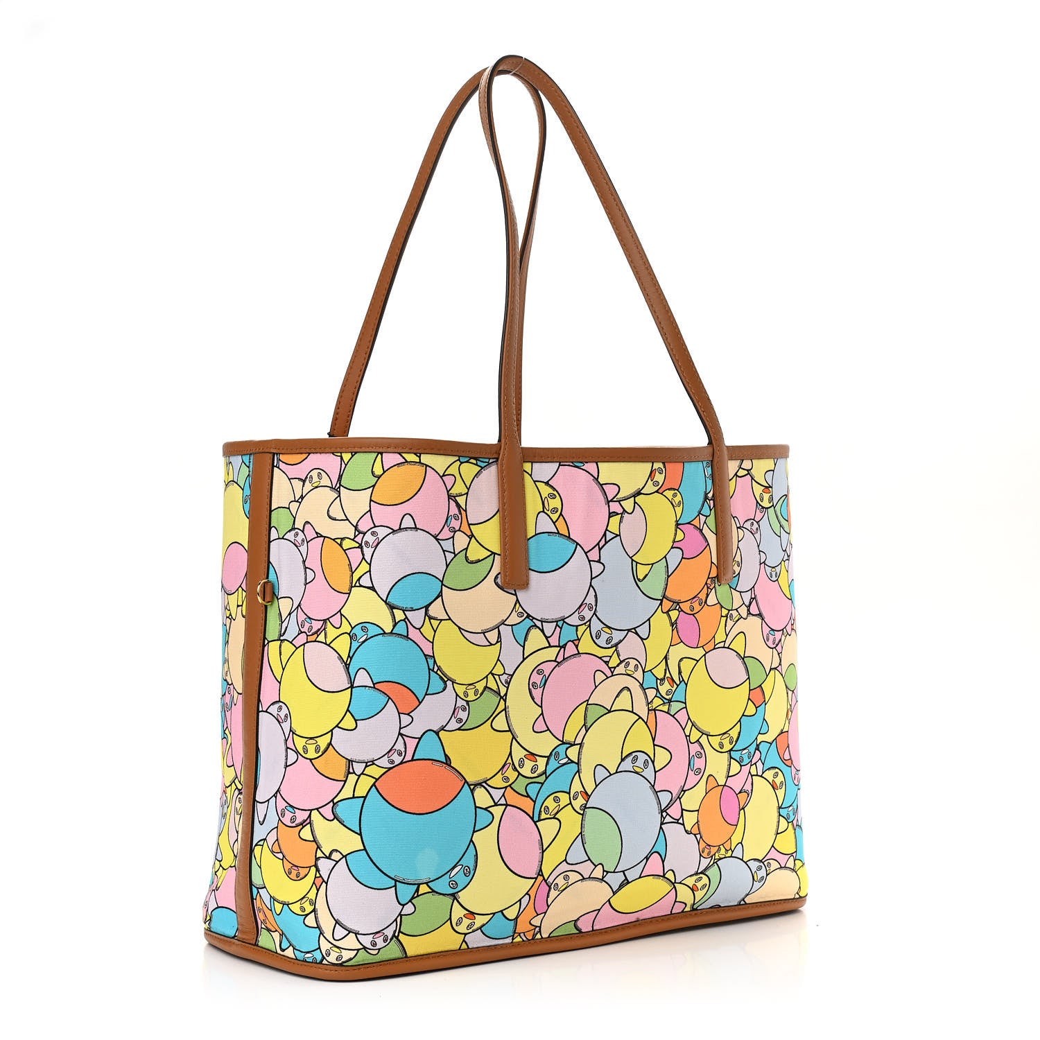 MCM X Eddie Kang Visetos Medium Reversible Shopper Tote White 5 of 18