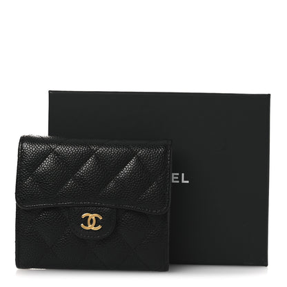 Chanel Caviar Quilted Compact Flap Wallet Black 10 of 10
